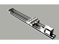 Linear Double Screw Rail (2040) by Core3D_Tech