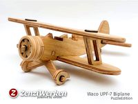 Waco UPF-7 Biplane PuzzleEdition cnc/laser by ZenziWerken