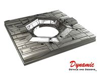 Death Star Surface Tile 01H - Thermal Exhaust Port by dragnse7en