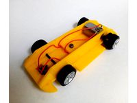 Scalextric chassis with transverse motor rear wheel drive by 011y