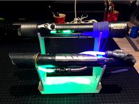 Starwars Lightsaber Display Stand for 2 Hilts by casaria2