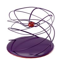 Twisting modern candleholder 3D Model