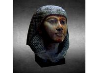 Egyptian statues of a Queen or Noble(?) by GeoffreyMarchal