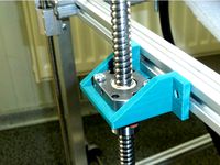 Z nut bracket 20x20 for antibacklash ball screw 1605   by hardas999