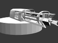 Laser minigun 3D Model