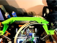Anet A6 Top Bracket with bowden motor mounts and rear frame brace by sarginson84