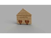 CL Make - Home Heart Keychain by clmake