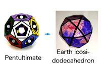 Earth Icosidodecahedron puzzle by kskmaru