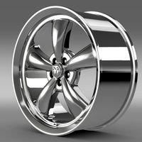 Mopar Dodge Challenger rim 3D Model