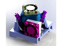 Makerbot Carriage for 2in1 Diamond Hontend by bqzero