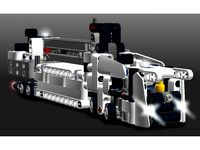 Miniature Lego Technic Mobile Crane with Steering by Group-C