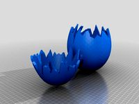 opened broken egg / pieces fit together by Syzguru11