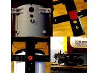 MTH Tank car 2 rail conversion adapter by manimal
