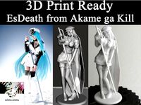 3D PRINT READY!! EsDeath from Akame ga Kill by Animu