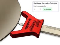 Rad Radius Gauge - the RadGauge - With Companion App by SubSite