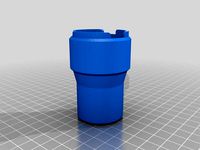 Parametrized Festool locking vacuum hose adapter by elektronikworkshop