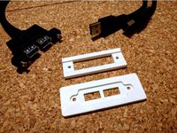 Dual USB Plate / Panel Mount by peaberry