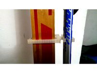 Customizable ski and poles holder by L29Ah