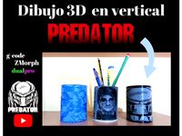 Dibujo 3D en vertical PREDATOR (base) by tresdlito