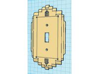 15 Types 1940's Vintage Retro Art Deco Lightswitch Cover Wall Plate by IvyEpsilon