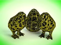 Happy Easter Chick Voronoi Style by spooner2011