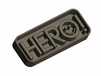 HERO! cookie cutter by CreateCafe3D