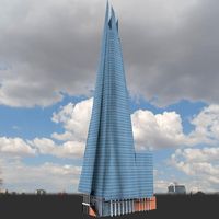 The Shard Building Low Poly 3D Model