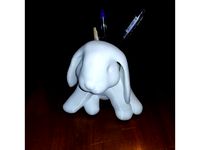 Bunny pen holder by PantheraOnza