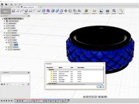 Parametric, printable, spinning fidget ring (Fusion 360) by vindolin