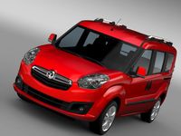 Vauxhall Combo Tour H1L1 2015 3D Model