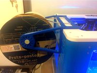 External Filament Spool Holder for Flashforge Inventor 3D Printer (Remix) by JNJLabbe