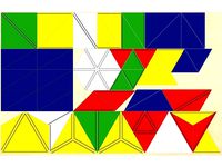 Constructive triangles all box 1 to 6 Montessori for laser cut by atamblay