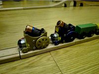 A simple ikea/brio railroad self-moving locomotive by DarthCorvus