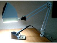 Soldering fan from old desk lamp by Izhevsky