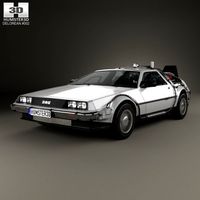 DeLorean DMC-12 BTTF 1981 3D Model