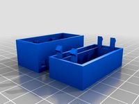 4x7 LED segment 4cm DS3231SN Case by HelDoRe