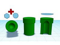 Ei9ht - Mario Pipe - Extruder button - A8 by -Ei9ht-