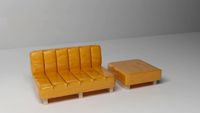 Orange easychair 3D Model