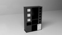 Black shelf 3D Model
