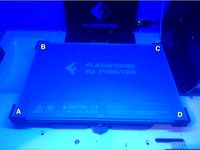 Glass Plate Corner Brackets for Flashforge Inventor 3D Printer by JNJLabbe