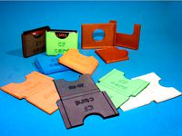 Lasercut EVA foam CF Card sleeve + gluing jig by AndresMF