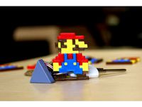 Multi-Color Mario Keychain by MosaicManufacturing
