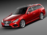 Mercedes-Benz E-Class AMG Estate 2015 3D Model
