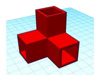 3 way corner square tube connector 2 by PredatorVKC