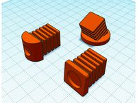 Replacement Plastic Chair feet for Square Metal Tubing by henryarnold