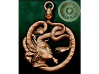 meduza gorgona pendant by aramisi