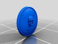 Worn skull shield by Melic