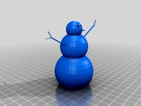 Standing snowman by jarend01