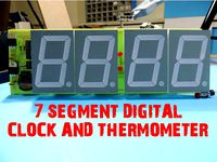 7 SEGMENT DIGITAL CLOCK AND THERMOMETER   by Sametk