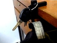 Table hook for backpack and key by eduvalenca